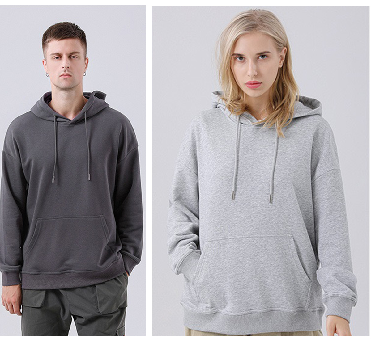 #03055 Custom Unisex Drop shoulder Hoodies 23