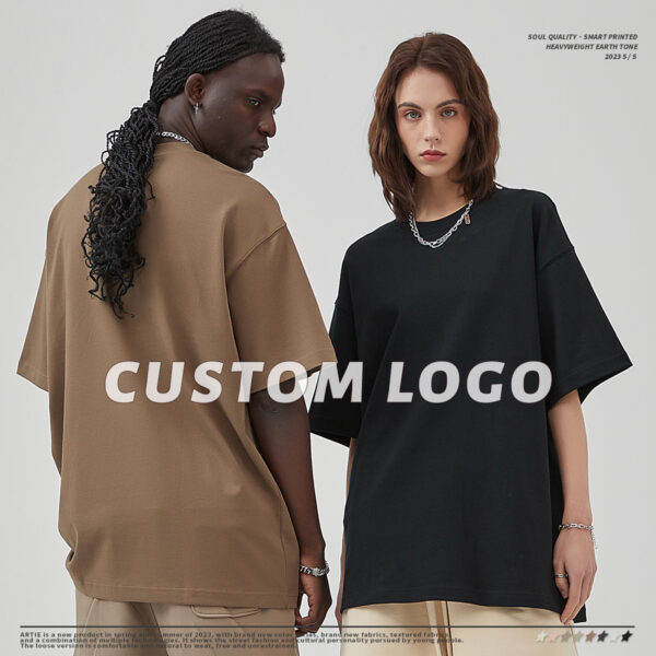 #AR005 Thick 305G Cotton Oversized Blank T-Shirt 5