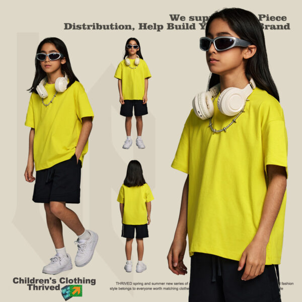 #T801 Cotton 230Gsm Kids' Quick-Dry Cooling T-Shirt 4