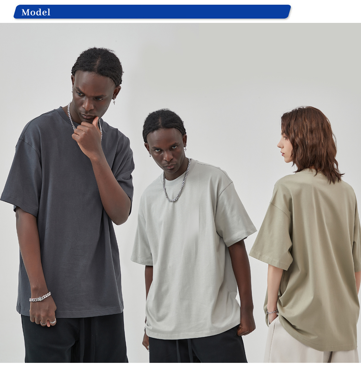 #AR003 Cotton 275G Oversized Blank T-Shirt 24