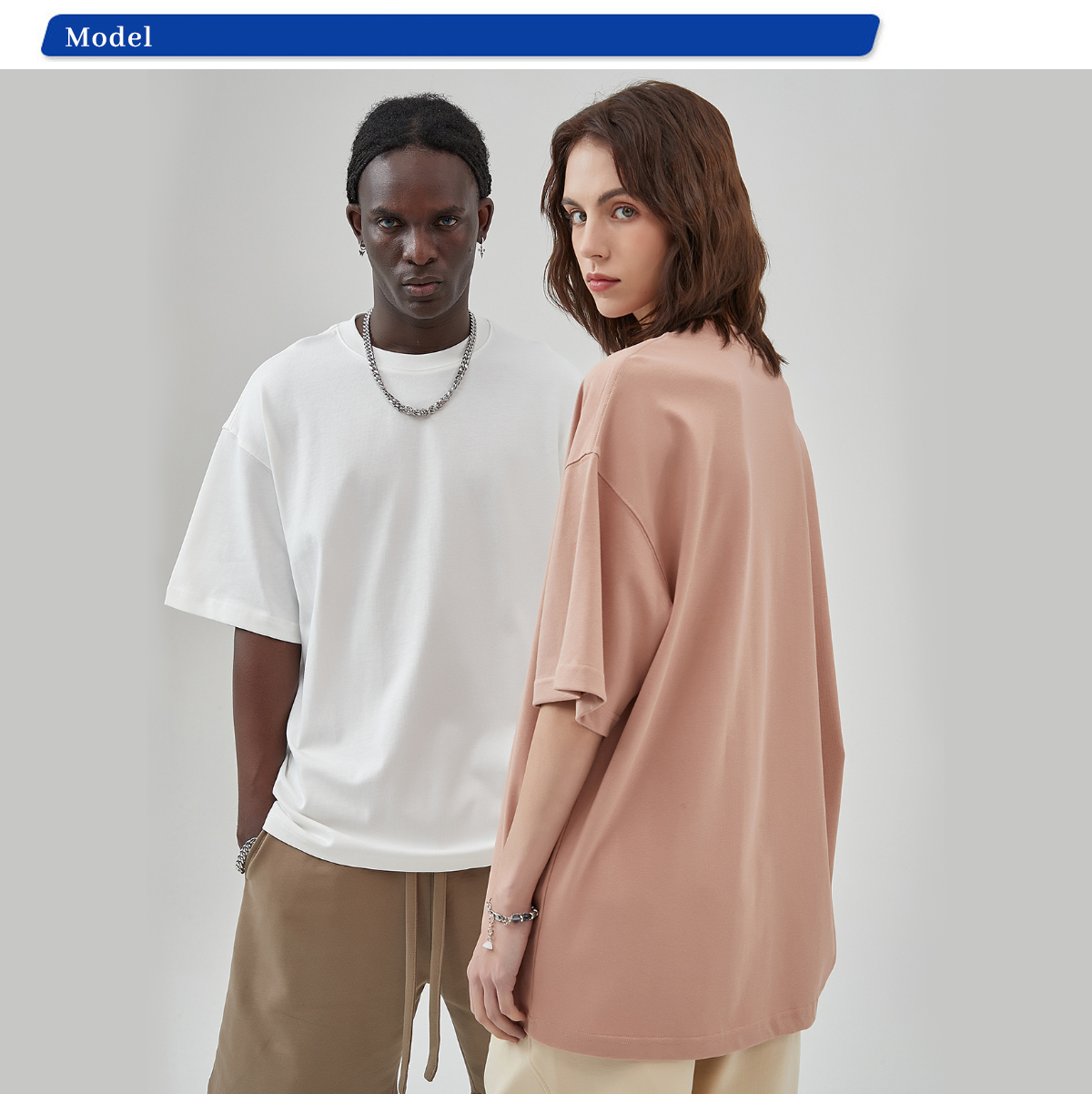#AR005 Thick 305G Cotton Oversized Blank T-Shirt 25