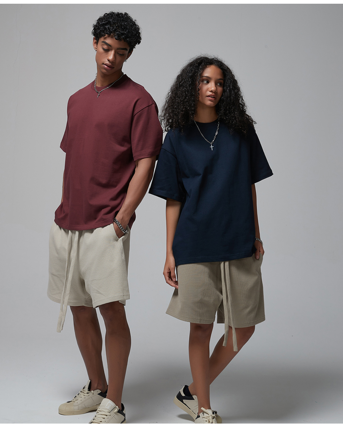 #AR005 Thick 305G Cotton Oversized Blank T-Shirt 33