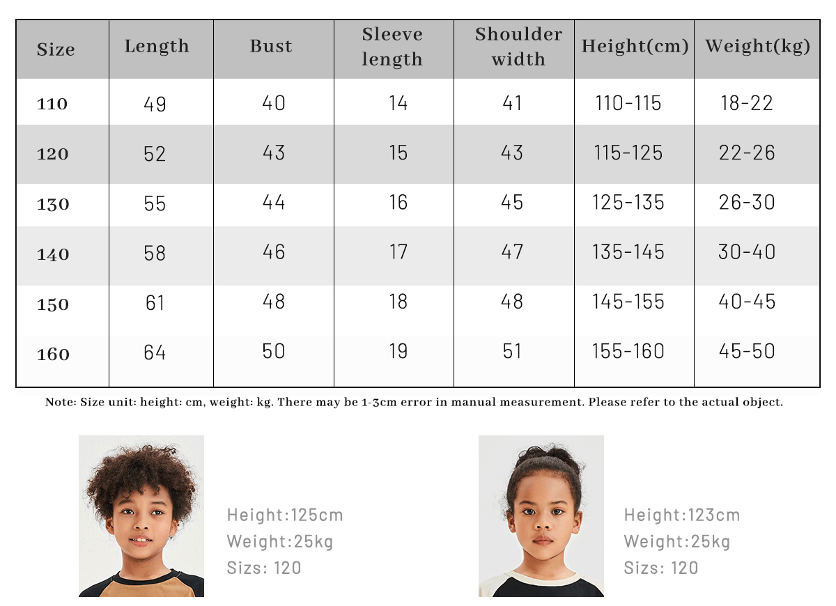 #T2001 Raglan Sleeve 200Gsm Kids Cotton Color Block T-Shirt 8