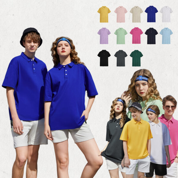 #ZW986 Sorona Cotton 210Gsm Oversized Unisex Polo 1