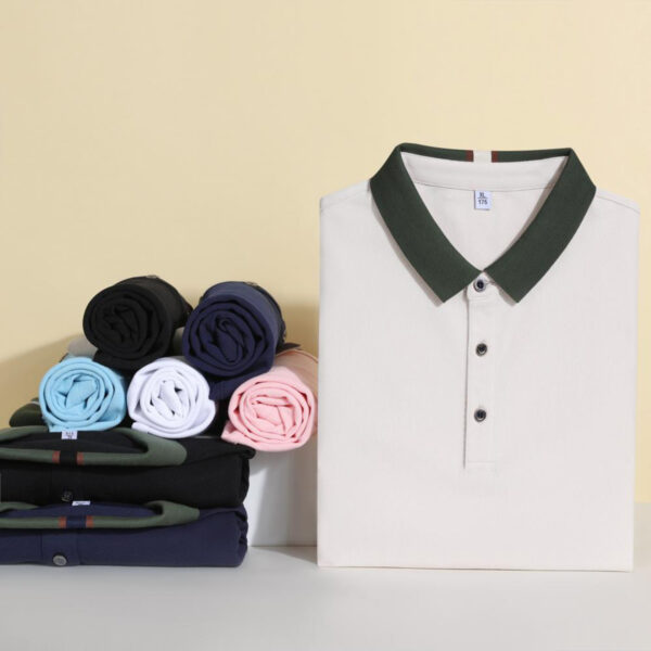 #A205 Color-Block 220gsm Unisex Slim Fit Polo with Slit 3