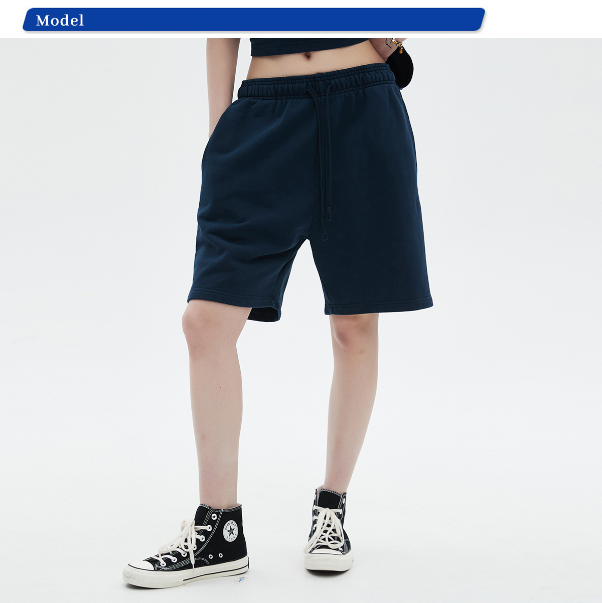 #7680 Heavy Weight 420Gsm Vintage Wash Cotton Terry Shorts 33