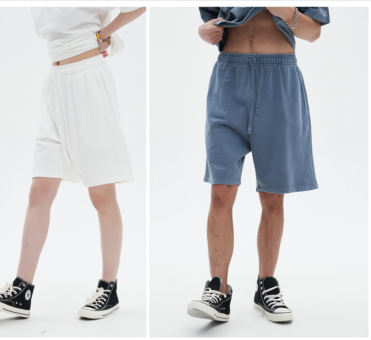 #7680 Heavy Weight 420Gsm Vintage Wash Cotton Terry Shorts 35