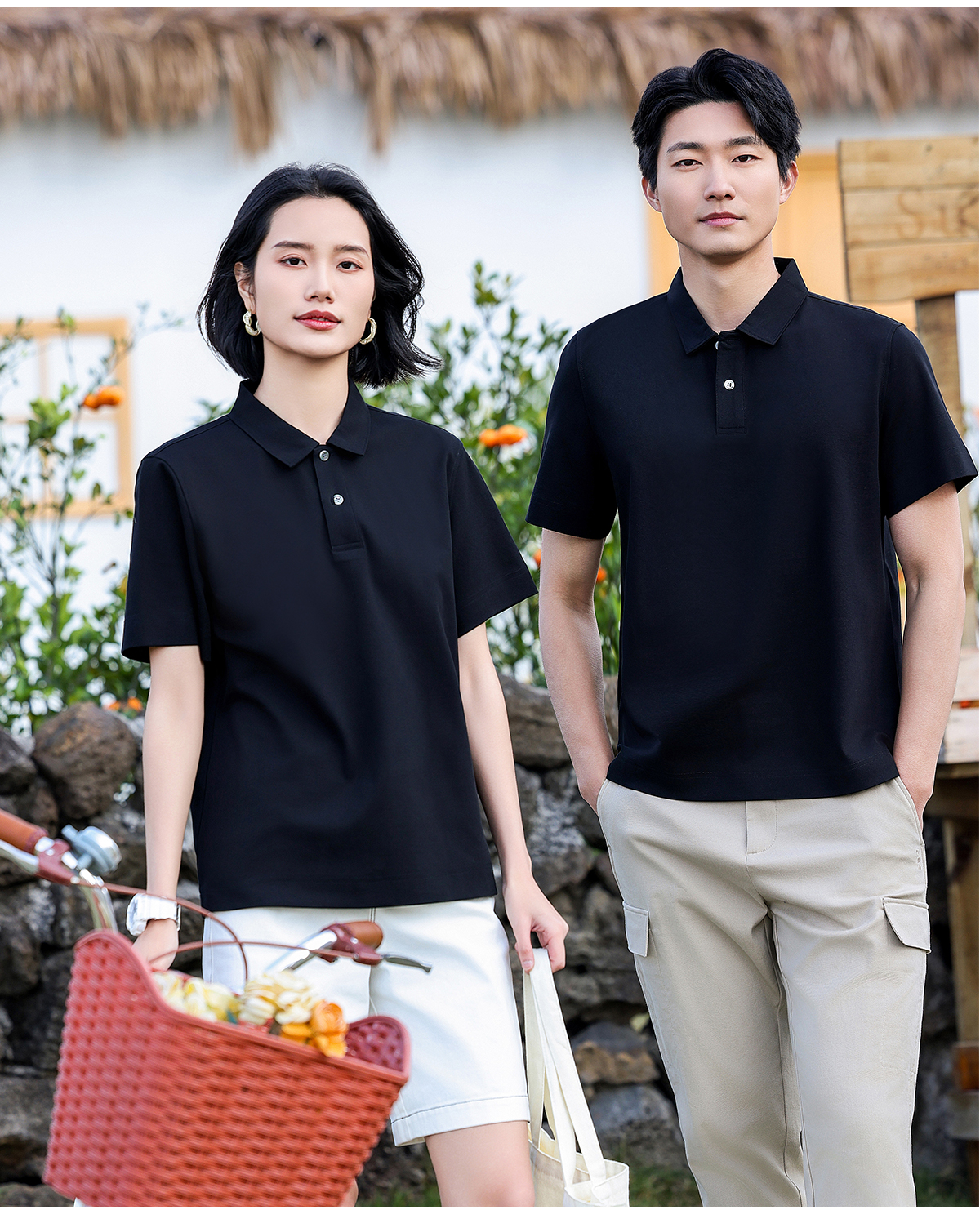 #A206 Sorona 220Gsm Loose Fit Unisex Polo 28