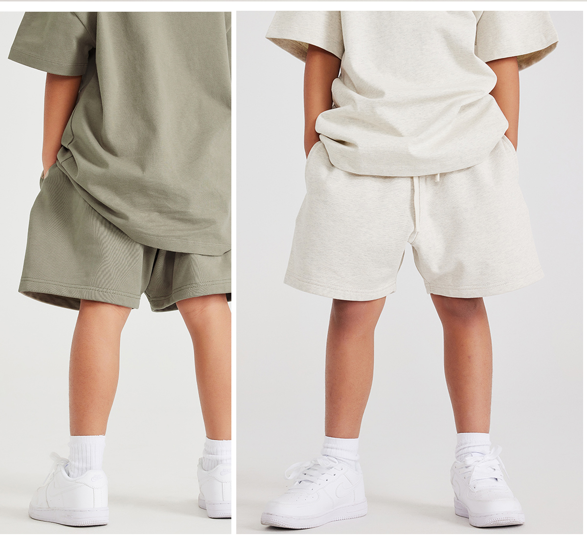 #T001 Heavy 425GSM Cotton Terry Kids Shorts 23