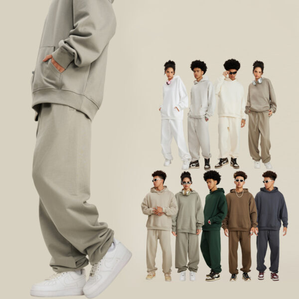 #3117 Thick 440Gsm Brushed Cotton Terry Sweatpants 4