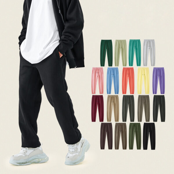 #A3086AA Cotton Fleece 350Gsm Unisex Sweatpants 1