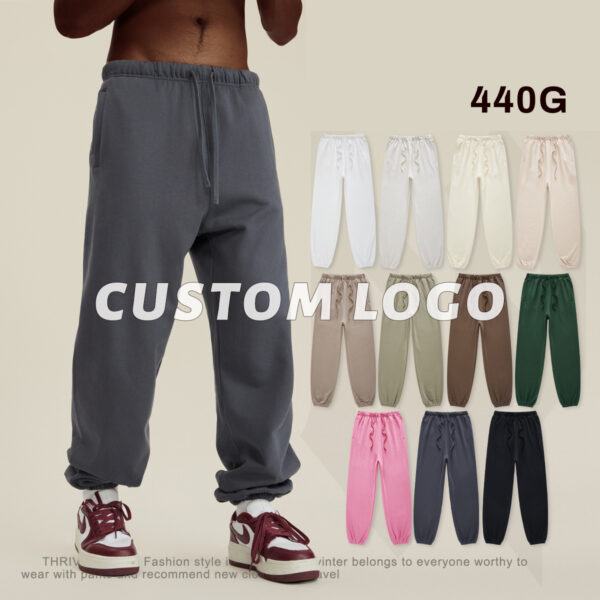 #3117 Thick 440Gsm Brushed Cotton Terry Sweatpants 1