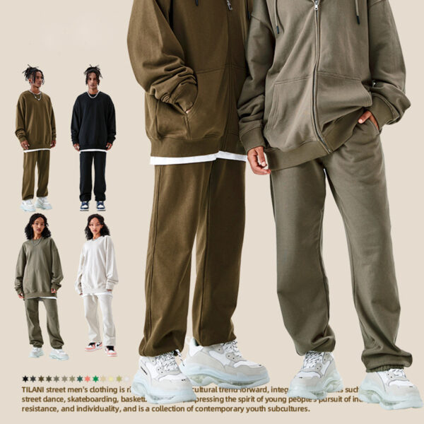 #A3087 Thick 400GSM Cotton Terry Sweatpants 7