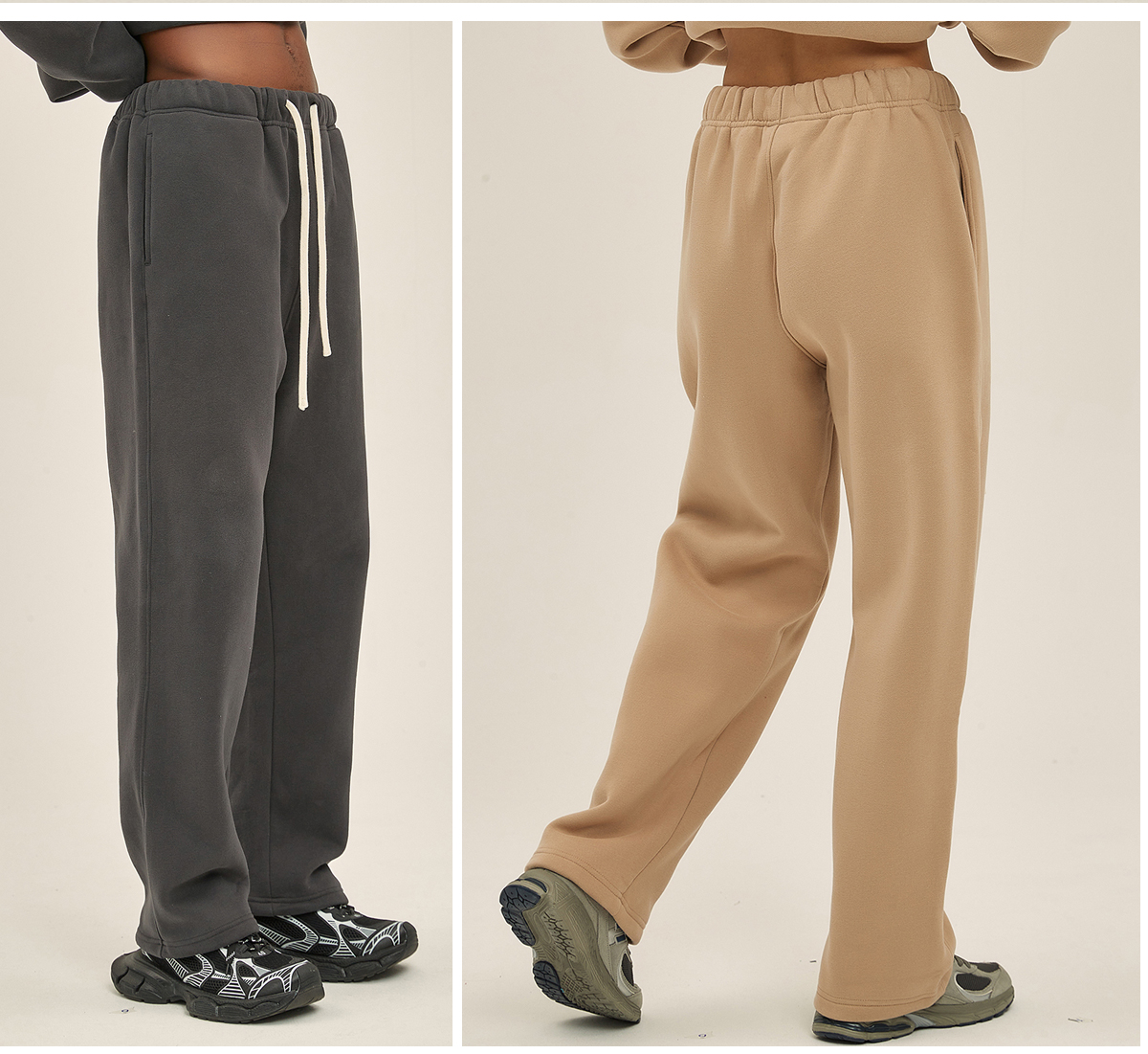 #7718 Cotton Fleece 350Gsm Straight Leg Sweatpants 36