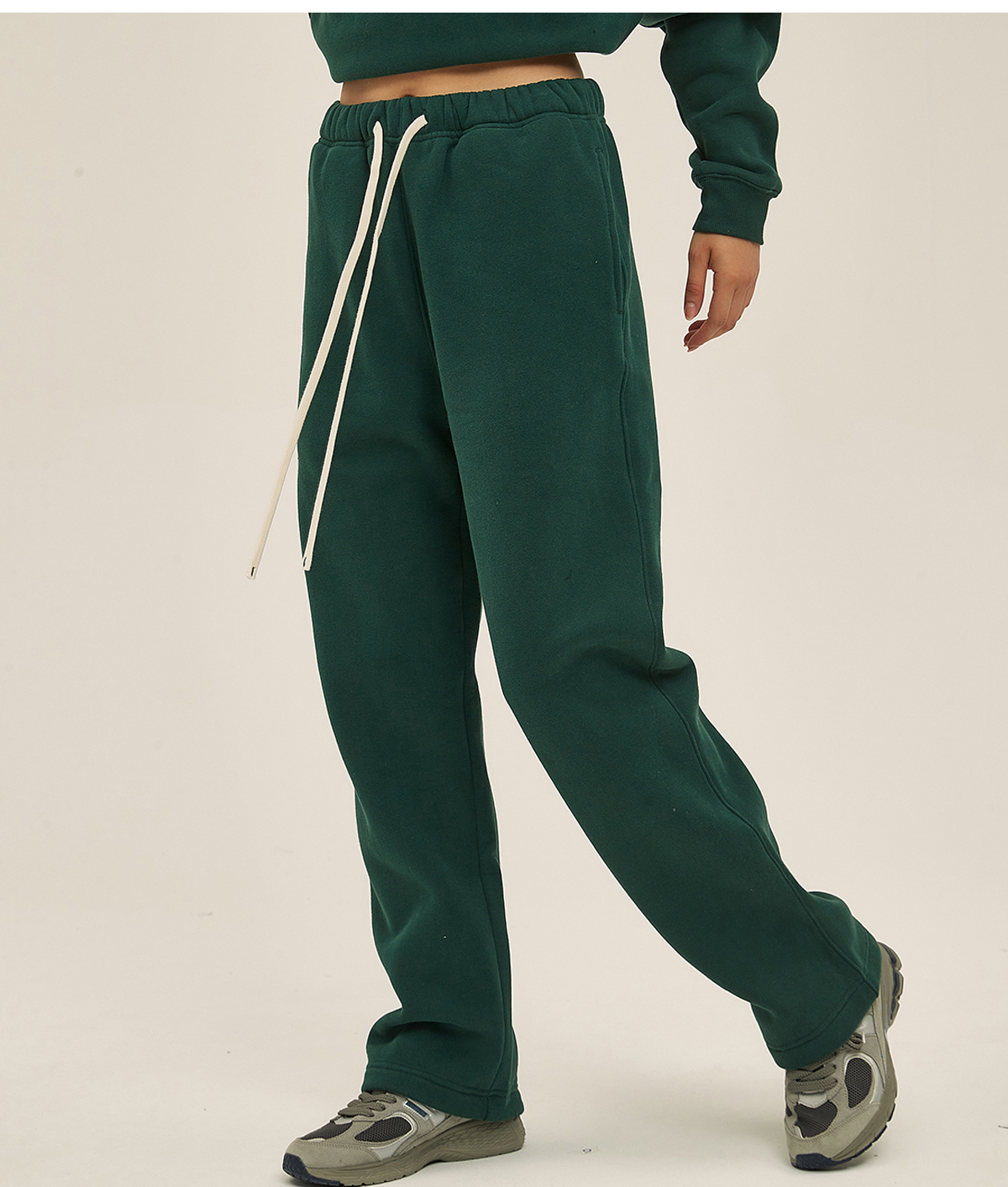 #7718 Cotton Fleece 350Gsm Straight Leg Sweatpants 44