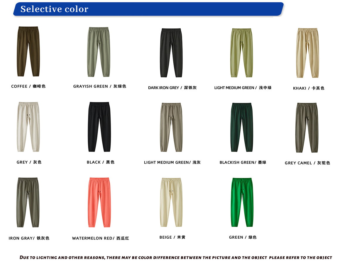 #A3087 Thick 400GSM Cotton Terry Sweatpants 15