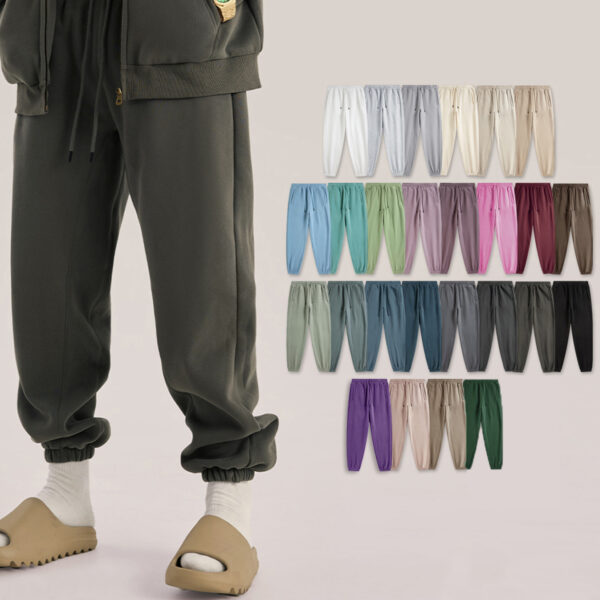 #2207 Thick 345Gsm Fleece Sweatpants for Winter 1