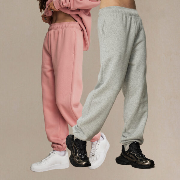 #7780 Thick 400Gsm Polar Fleece Jogger Sweatpants 4