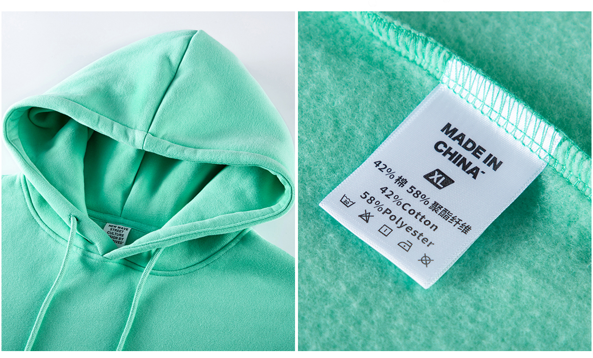 #2622 Oversized 345Gsm Fleece Hoodie for Winter 14