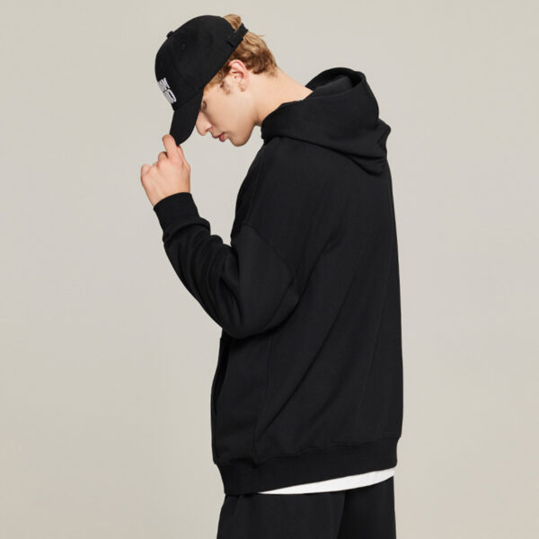 DY006 Thick 400Gsm French Terry Solid Oversized Hoodie 5