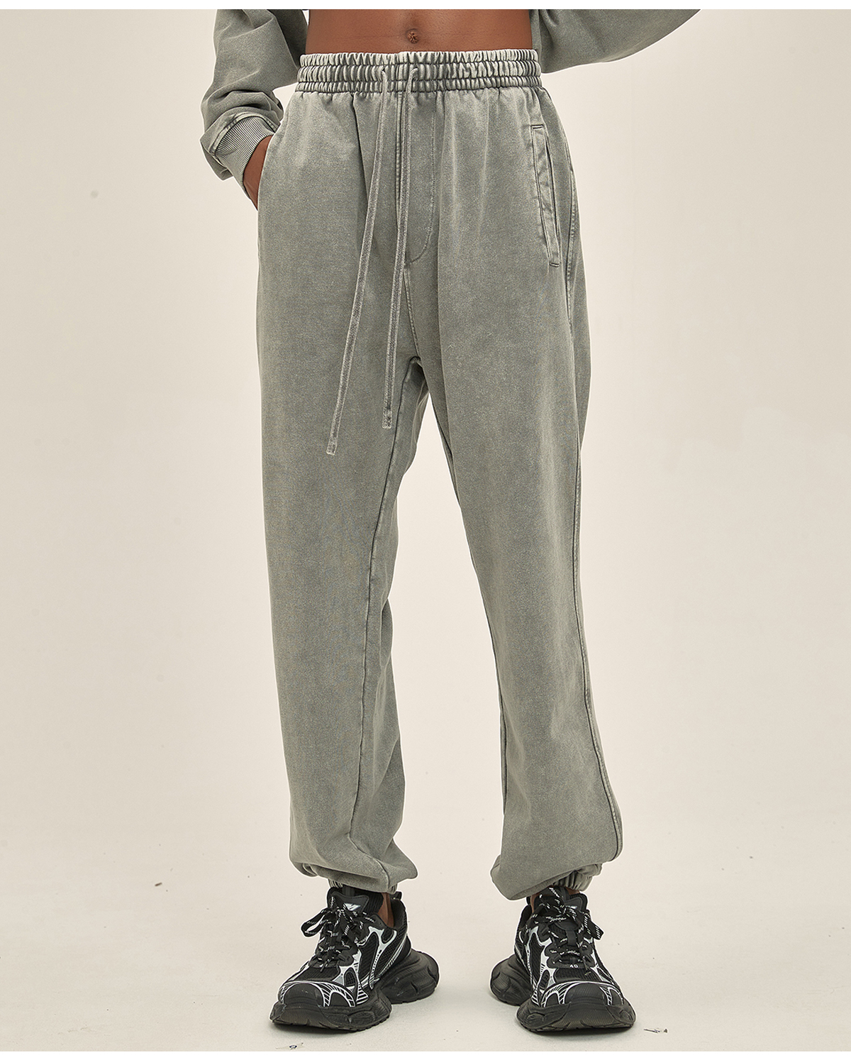 #7719 Cotton Terry 420Gsm Snow Wash Sweatpants 31