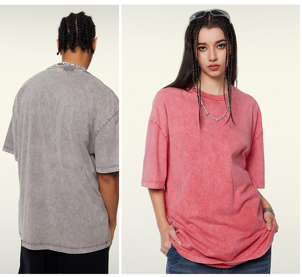 #S1721 Vintage Wash 270GSM Oversized T-Shirt 24