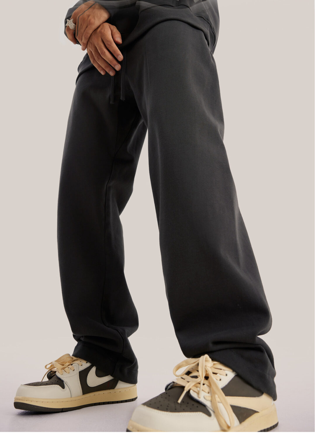 #2286 Thick Brushed Cotton Terry 445Gsm Straight Leg Sweatpants 27