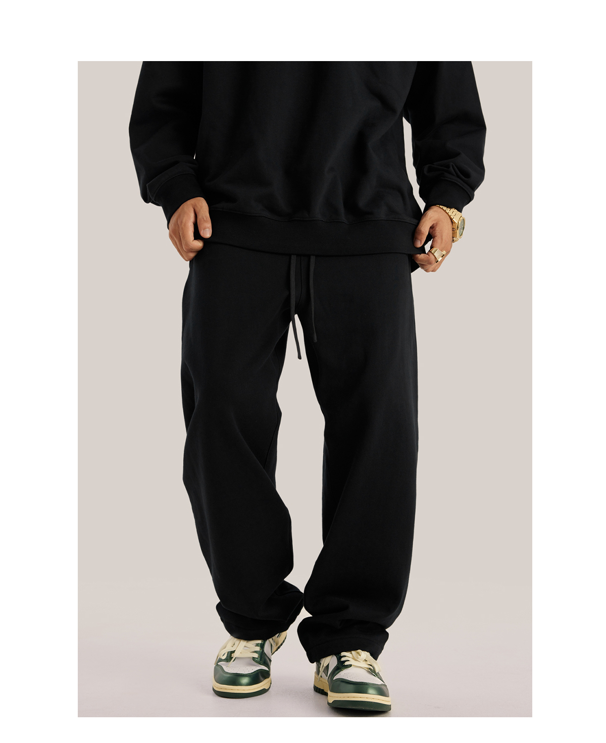 #2286 Thick Brushed Cotton Terry 445Gsm Straight Leg Sweatpants 31