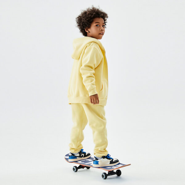 #A3040 Warm Fleece 350Gsm kids Sweatpants 5