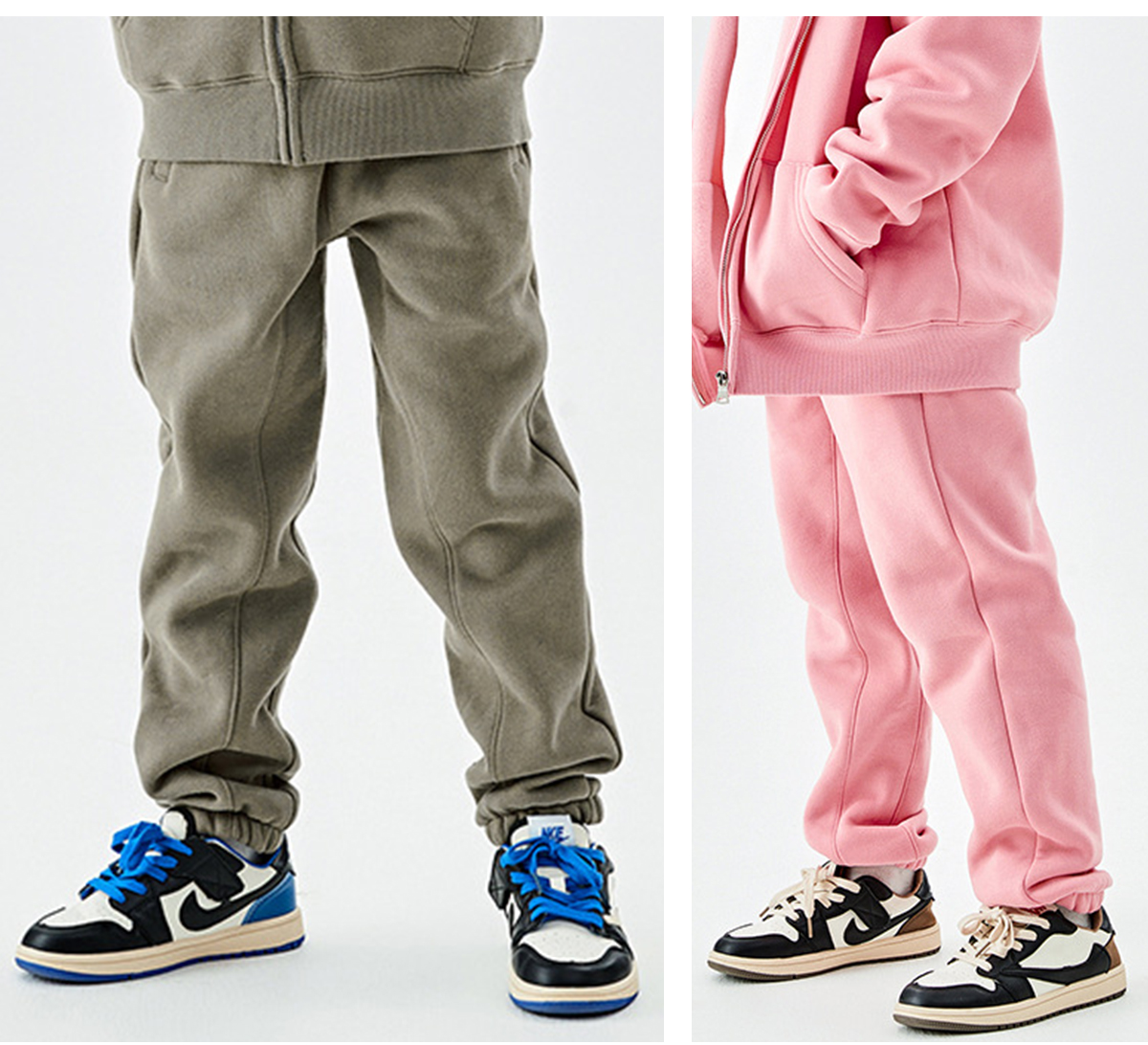 #A3040 Warm Fleece 350Gsm kids Sweatpants 29