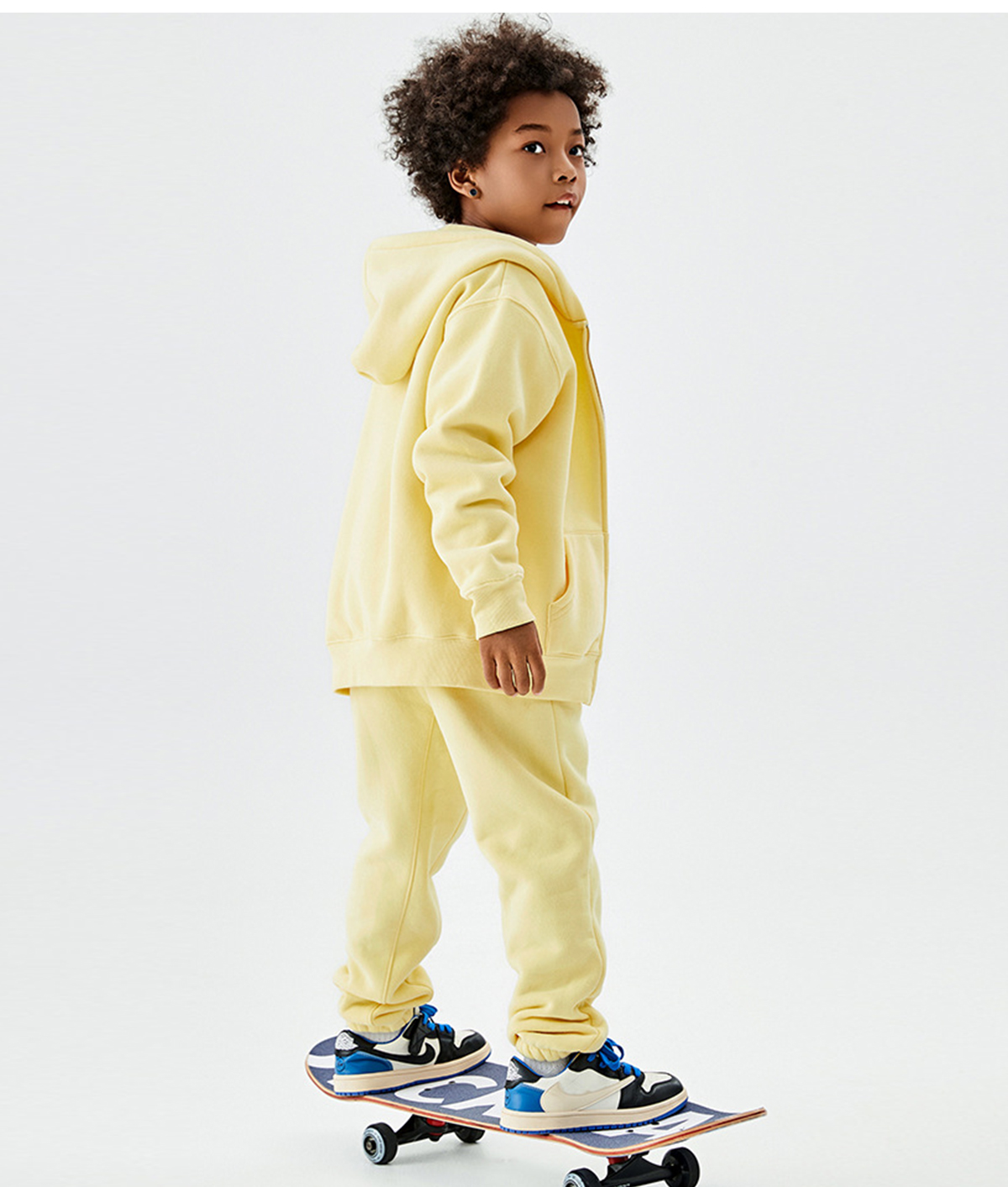 #A3040 Warm Fleece 350Gsm kids Sweatpants 33