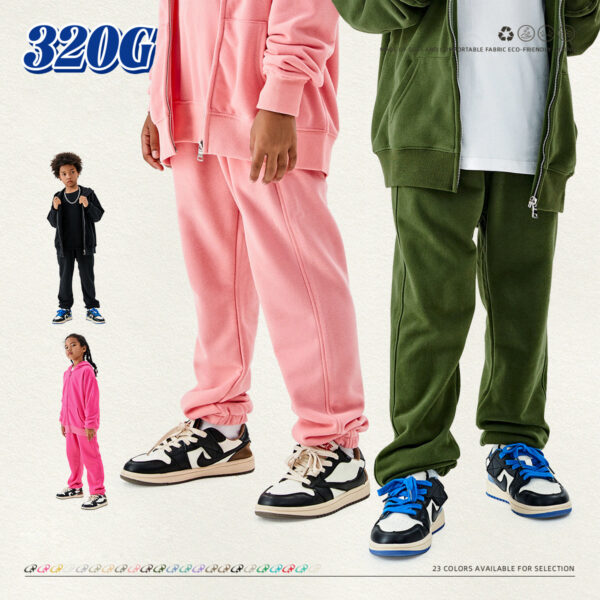 #A3050 Cotton Terry 320Gsm kids Sweatpants 3