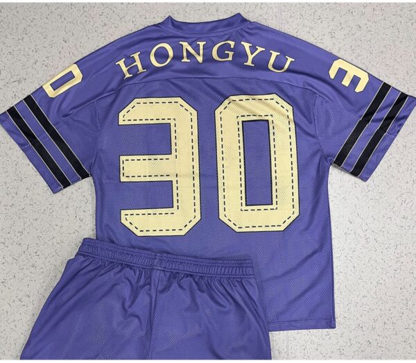 #YQ293 Streetwear Football Jersey Mesh Shorts Set 3