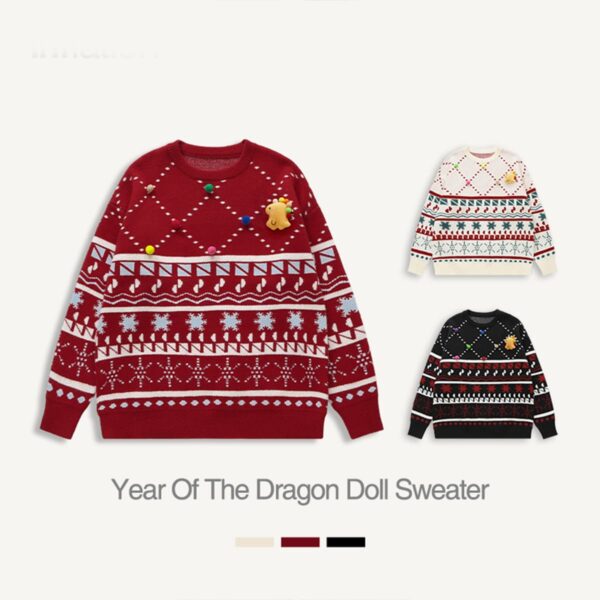 #10123W23 Christmas Collection Doll Pullover Sweater 11