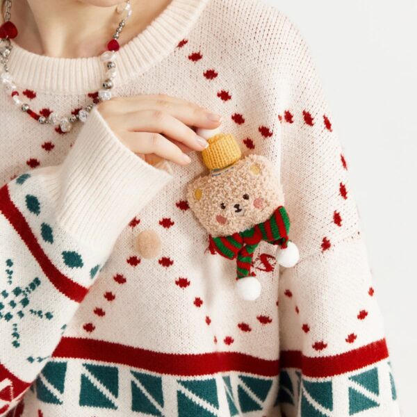 #10123W23 Christmas Collection Doll Pullover Sweater 5