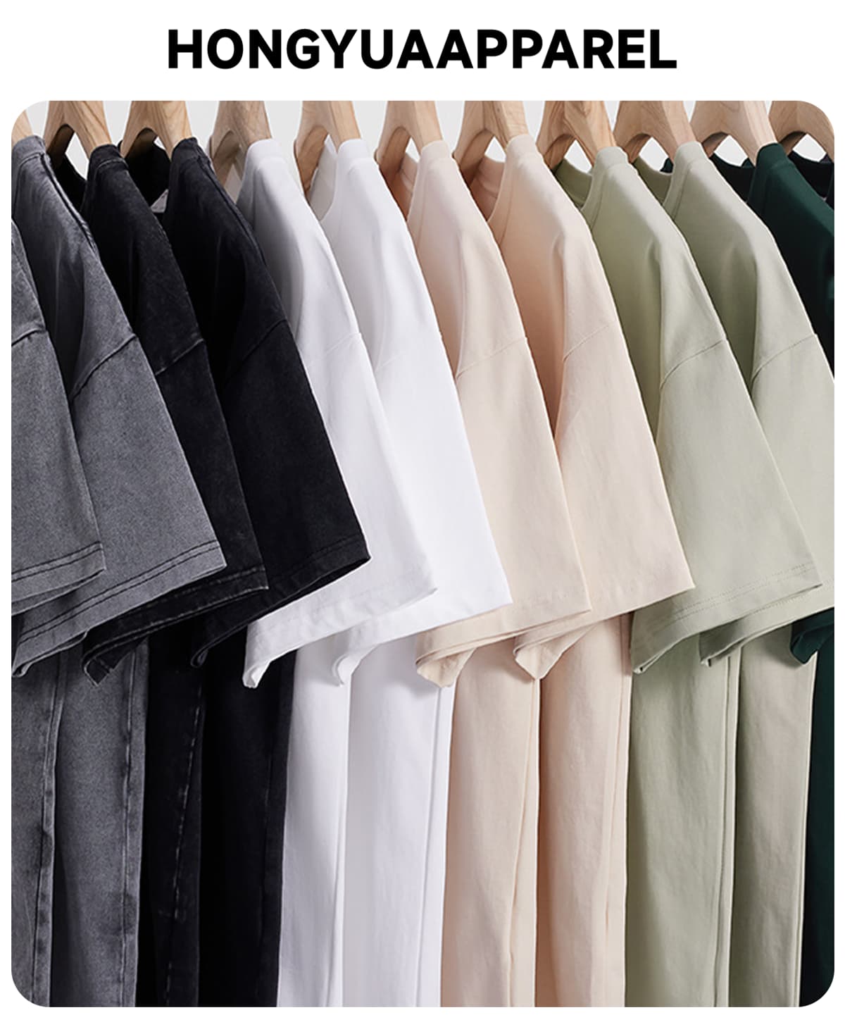 #20D Slight Oversized 300Gsm Long-Staple Cotton T-shirts 4