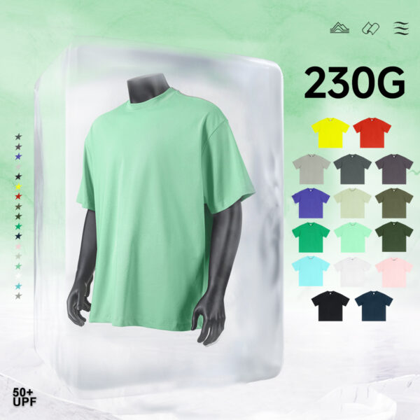 #S2026 Quick Dry 230Gsm Sun Protection Cooling T-shirt