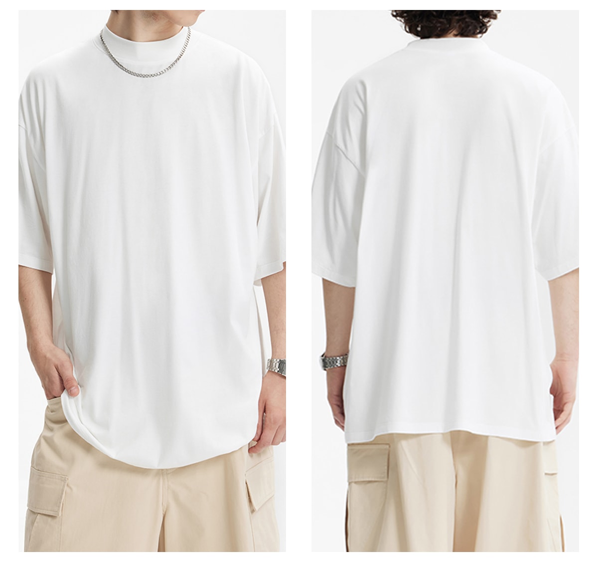 #8039S25 Golden Pima Cotton 145Gsm Oversized T-Shirt 18